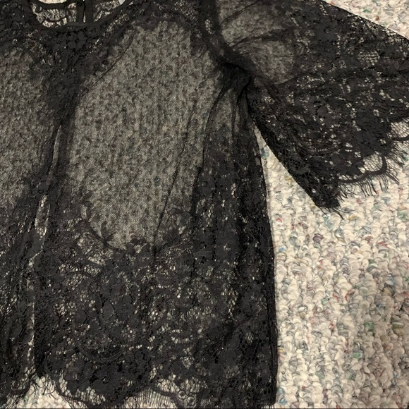 Vintage sheer lace top - Picture 2 of 5